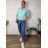 Women's Oversized Knitted Long Sleeve Sweater (S/M ONE SIZE) ITALIAN FASHION IMSN2416125 S / M / L Light blue