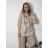 Women's Oversized Knitted Long Sleeve Sweater (S/M ONE SIZE) ITALIAN FASHION IMSN2416125  beige