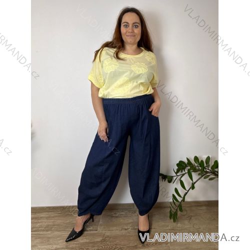 Women's Oversized Knitted Long Sleeve Sweater (S/M ONE SIZE) ITALIAN FASHION IMSN2416125