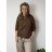 Women's Oversized Knitted Long Sleeve Sweater (S/M ONE SIZE) ITALIAN FASHION IMSN2416125  beige