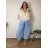 Women's summer pants oversized (46/48/50 ONE SIZE) ITALIAN FASHION IMC26076