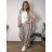 Women's summer pants oversized (46/48/50 ONE SIZE) ITALIAN FASHION IMC26076  beige