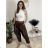 Women's Elegant Oversize Long Sweatpants (S/M/L ONE SIZE) ITALIAN FASHION IMD23634