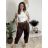 Women's Elegant Oversize Long Sweatpants (S/M/L ONE SIZE) ITALIAN FASHION IMD23634