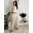 Women's Elegant Oversize Long Sweatpants (S/M/L ONE SIZE) ITALIAN FASHION IMD23634 beige M/L/XL