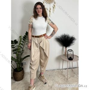 Women's Elegant Oversize Long Sweatpants (S/M/L ONE SIZE) ITALIAN FASHION IMD23634