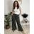 Women's Summer Long Harem Pants (42/44/46 ONE SIZE) ITALIAN FASHION IM424361 S / M / L black