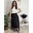 Women's Medium Length Skirt (S/M ONE SIZE) ITALIAN FASHION IMM23HG3154