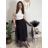 Women's Medium Length Skirt (S/M ONE SIZE) ITALIAN FASHION IMM23HG3154