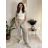 Women's Oversized Knitted Long Sleeve Sweater (S/M ONE SIZE) ITALIAN FASHION IMSN2416125 S / M / L white
