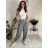 Women's Oversized Knitted Long Sleeve Sweater (S/M ONE SIZE) ITALIAN FASHION IMSN2416125 S / M / L white