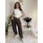 Women's Oversized Knitted Long Sleeve Sweater (S/M ONE SIZE) ITALIAN FASHION IMSN2416125 S / M / L white