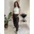 Women's Oversized Knitted Long Sleeve Sweater (S/M ONE SIZE) ITALIAN FASHION IMSN2416125 S / M / L white