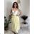 Elegant trousers with belt for women (S/M/L ONE SIZE) ITALIAN FASHION IM425057 M/L/XL green khaki