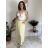 Elegant trousers with belt for women (S/M/L ONE SIZE) ITALIAN FASHION IM425057 M/L/XL green khaki
