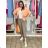 Women's stretch pants oversized (46/48/50 ONE SIZE) ITALIAN FASHION IM525BETTANY