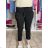 Women's stretch pants oversized (46/48/50 ONE SIZE) ITALIAN FASHION IM525BETTANY S / M / L light beige