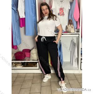 Summer dress oval short sleeve women's oversized (50/52/54 ONE SIZE) ITALIAN FASHION IM425011