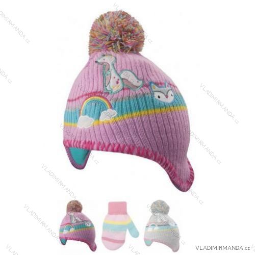 Set winter hat + baby gloves (48-50) YO! CZ-136
