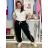 Summer dress oval short sleeve women's oversized (50/52/54 ONE SIZE) ITALIAN FASHION IM425011 M/L/XL black