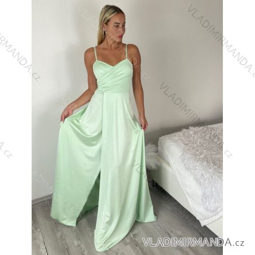 Long strapless satin women's evening dress (XS/S/M ONE SIZE) ITALIAN FASHION IMM25M40243/DU