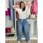 Women's long jeans with belt (XS-XL) MOG25096R