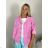 Women's Long Sleeve Jacket (S/M ONE SIZE) ITALIAN FASHION IMWB232761 S / M / L růžová lososová