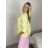 Women's Long Sleeve Jacket (S/M ONE SIZE) ITALIAN FASHION IMWB232761 S / M / L žlutá