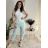 Summer dress oval short sleeve women's oversized (50/52/54 ONE SIZE) ITALIAN FASHION IM425011 S / M / L žlutá