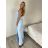 Women's summer top (UNI S / M) ITALIAN FASHION IMM20396 S / M / L Light blue