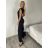 Women's Medium Length Skirt (S/M ONE SIZE) ITALIAN FASHION IMM23HG3154 XS/S/M black