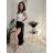 Women's Long Summer Pants with Belt (S/M ONE SIZE) ITALIAN FASHION IMD24080