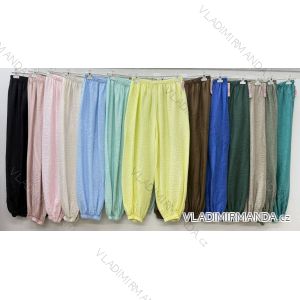 Summer dress oval short sleeve women's oversized (50/52/54 ONE SIZE) ITALIAN FASHION IM425011