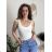 Summer T-shirt womens (uni SL) ITALIAN Fashion IMD20358 white S / M