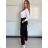 Women's Elegant Oversize Long Sweatpants (S/M/L ONE SIZE) ITALIAN FASHION IMD23634