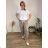 Summer dress oval short sleeve women's oversized (50/52/54 ONE SIZE) ITALIAN FASHION IM425011