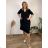Summer dress oval short sleeve women's oversized (50/52/54 ONE SIZE) ITALIAN FASHION IM425011