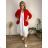 Summer dress oval short sleeve women's oversized (50/52/54 ONE SIZE) ITALIAN FASHION IM425011