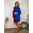 Summer dress oval short sleeve women's oversized (50/52/54 ONE SIZE) ITALIAN FASHION IM425011