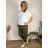 Summer dress oval short sleeve women's oversized (50/52/54 ONE SIZE) ITALIAN FASHION IM425011