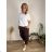 Summer dress oval short sleeve women's oversized (50/52/54 ONE SIZE) ITALIAN FASHION IM425011  light beige