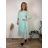 Women's sleeveless summer dress (UNI SL) ITALIAN FASHION IMK201505107 46/48/50 light mint