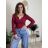 Women's Stand Collar Long Sleeve Knitted Sweater (S/M ONE SIZE) ITALIAN FASHION IMPLI228596