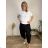 Women's Oversized Knitted Long Sleeve Sweater (S/M ONE SIZE) ITALIAN FASHION IMSN2416125 46/48/50 black