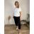 Women's Oversized Knitted Long Sleeve Sweater (S/M ONE SIZE) ITALIAN FASHION IMSN2416125 46/48/50 black