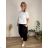 Women's Oversized Knitted Long Sleeve Sweater (S/M ONE SIZE) ITALIAN FASHION IMSN2416125 46/48/50 black