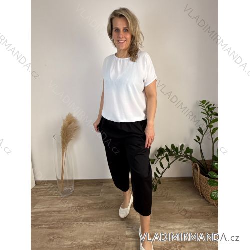 Women's Oversized Knitted Long Sleeve Sweater (S/M ONE SIZE) ITALIAN FASHION IMSN2416125 46/48/50 black