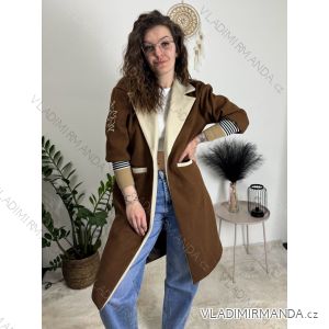 Women's Button Down Fluffy Coat (S/M/L ONE SIZE) ITALIAN FASHION IMD22962