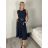 Women's Long Summer Sleeveless Dress (S/M ONE SIZE) ITALIAN FASHION IMPDY22LS16208