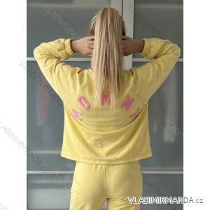 Women's Long Sleeve Bomber Jacket (S/M/L ONE SIZE) ITALIAN FASHION IMWD23470